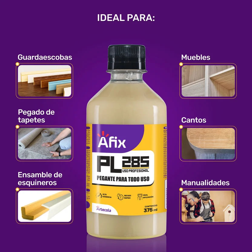 Pegante PL 285 Profesional 375ml | Adhesivo de Contacto Alta Resistencia