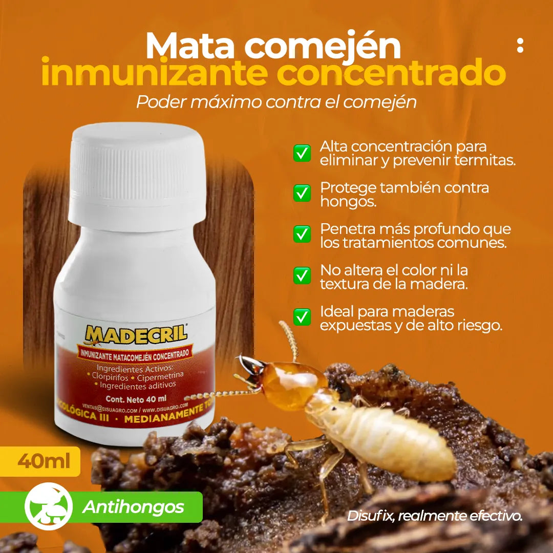 Inmunizante Para Madera Madecril 40ml